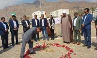 برگزاری مراسم کلنگ زنی پایگاه بهداشتی و درمانی اشرف و فرشاد فراستی شهرستان حاجی آباد