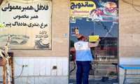 پلمپ دو واحد عرضه مواد غذایی بین راهی در شهرستان حاجی‌آباد 