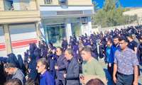 حضور باشکوه کادر سلامت حاجی‌آباد در مراسم تشییع چهار تن از شهیدان راه وطن